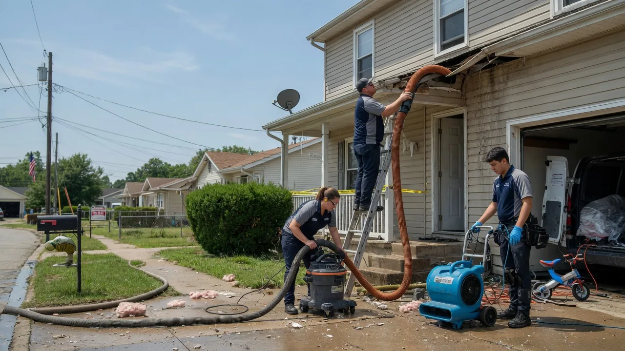 Water Damage Restoration in Mechanicsburg, IL near me